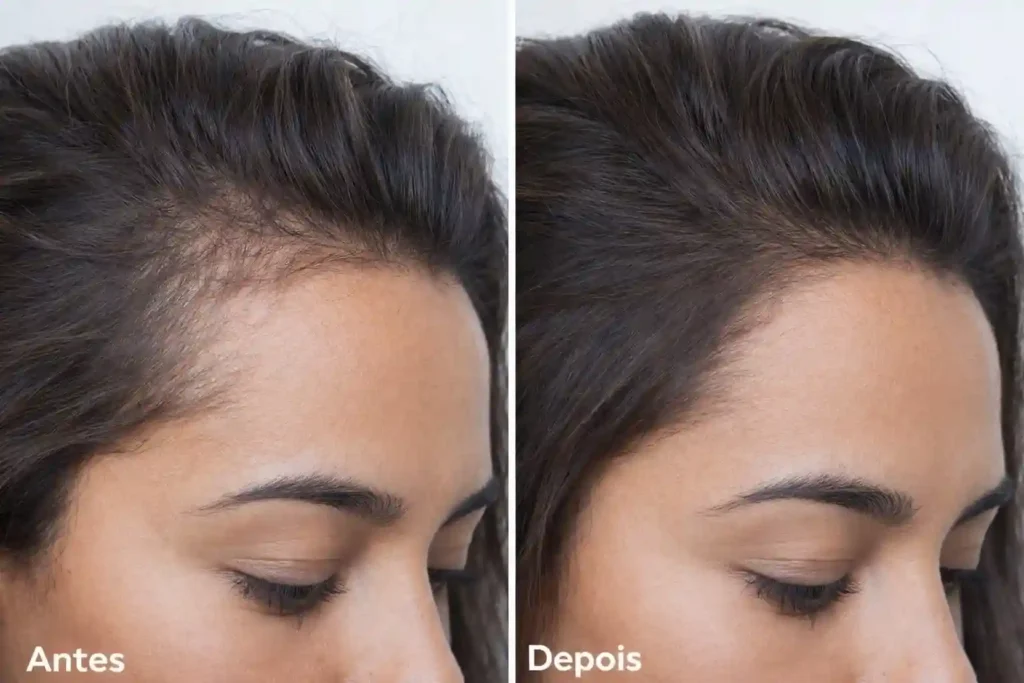 vamosaude tricologia funcional antes e depois feminino